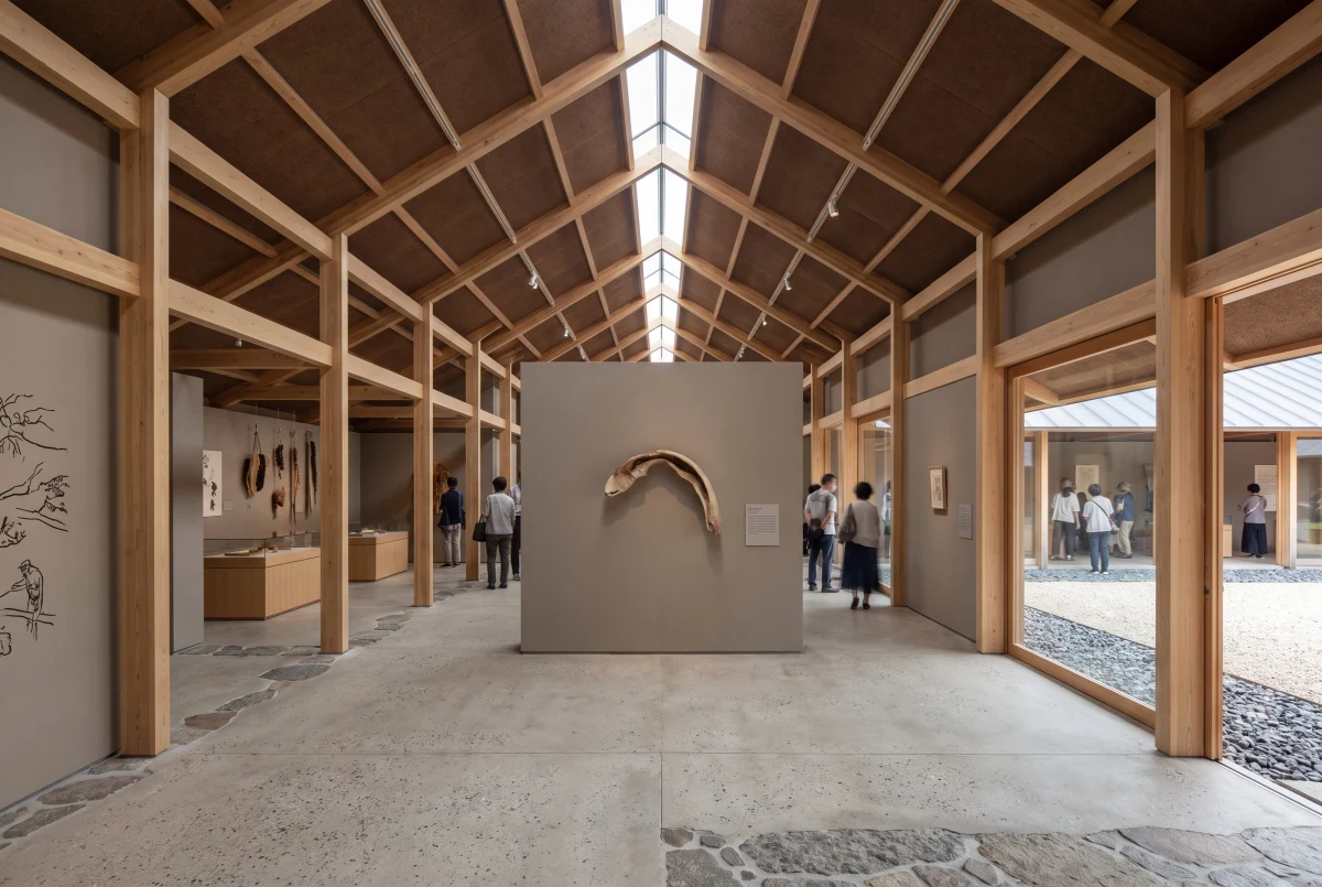 原木坡顶文化展陈空间，文化展陈 AI 设计参考