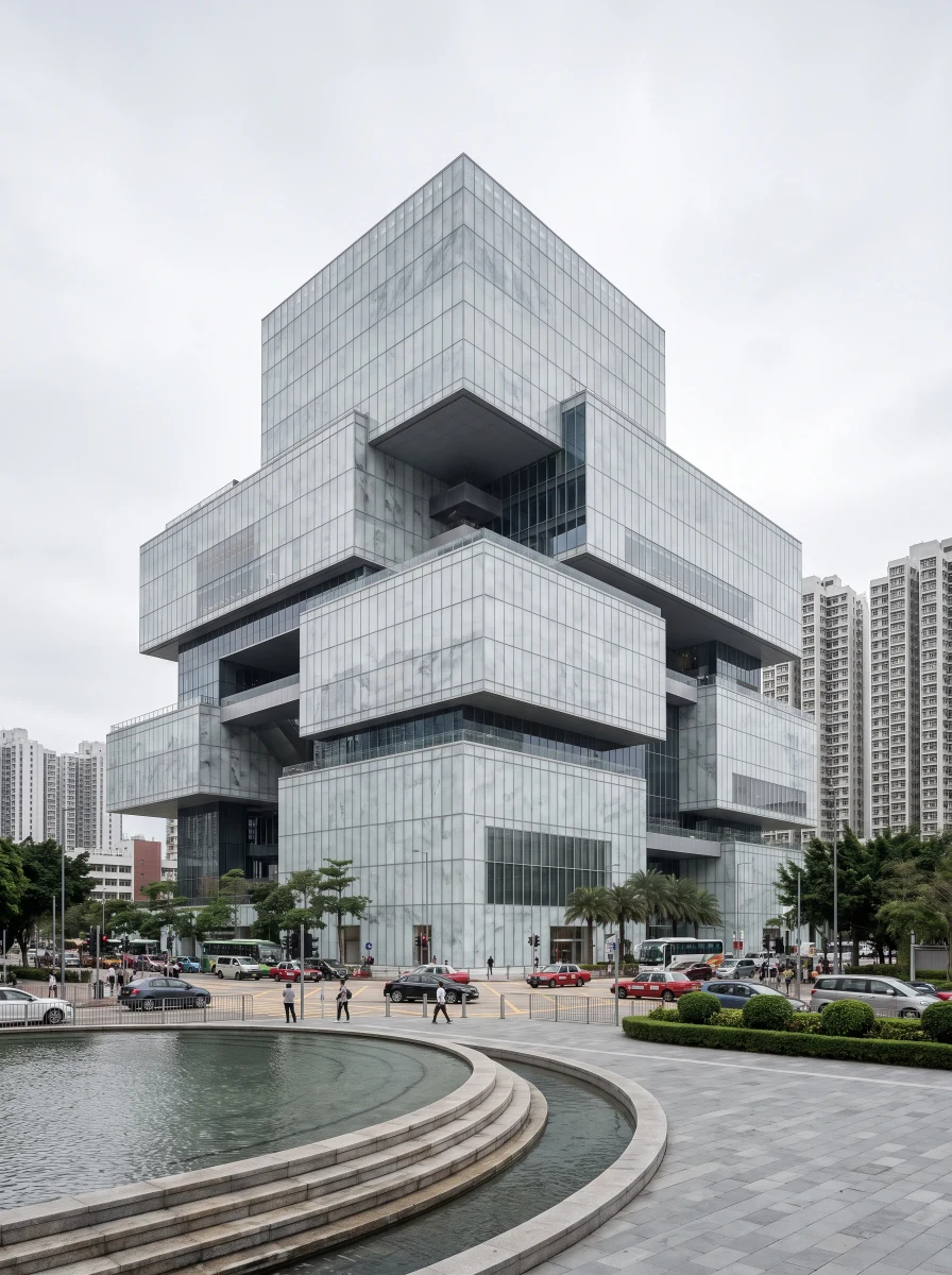 城市玻璃文化艺术中心，文化展览 AI 设计参考