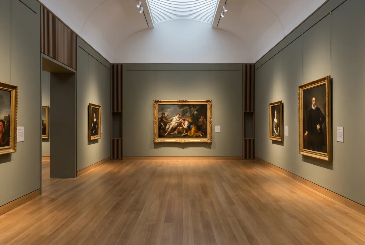 拱顶古典绘画展厅，文化展陈 AI 设计参考