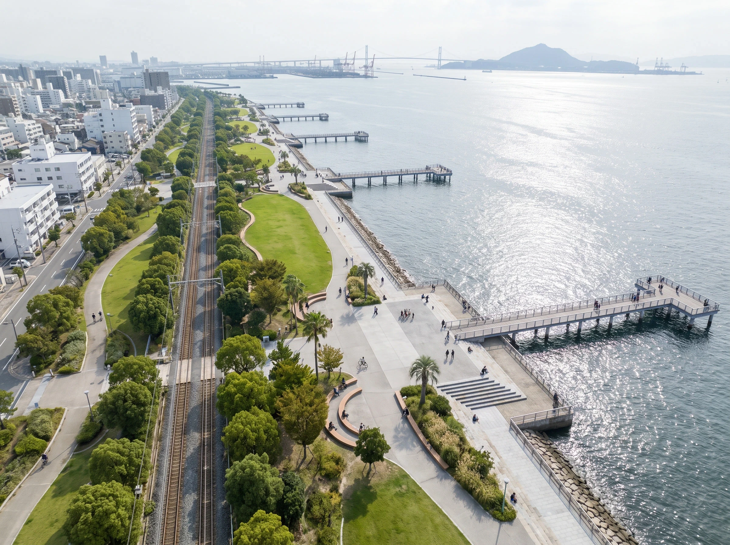 陶朗加城市滨水公园，滨水空间 AI 设计参考