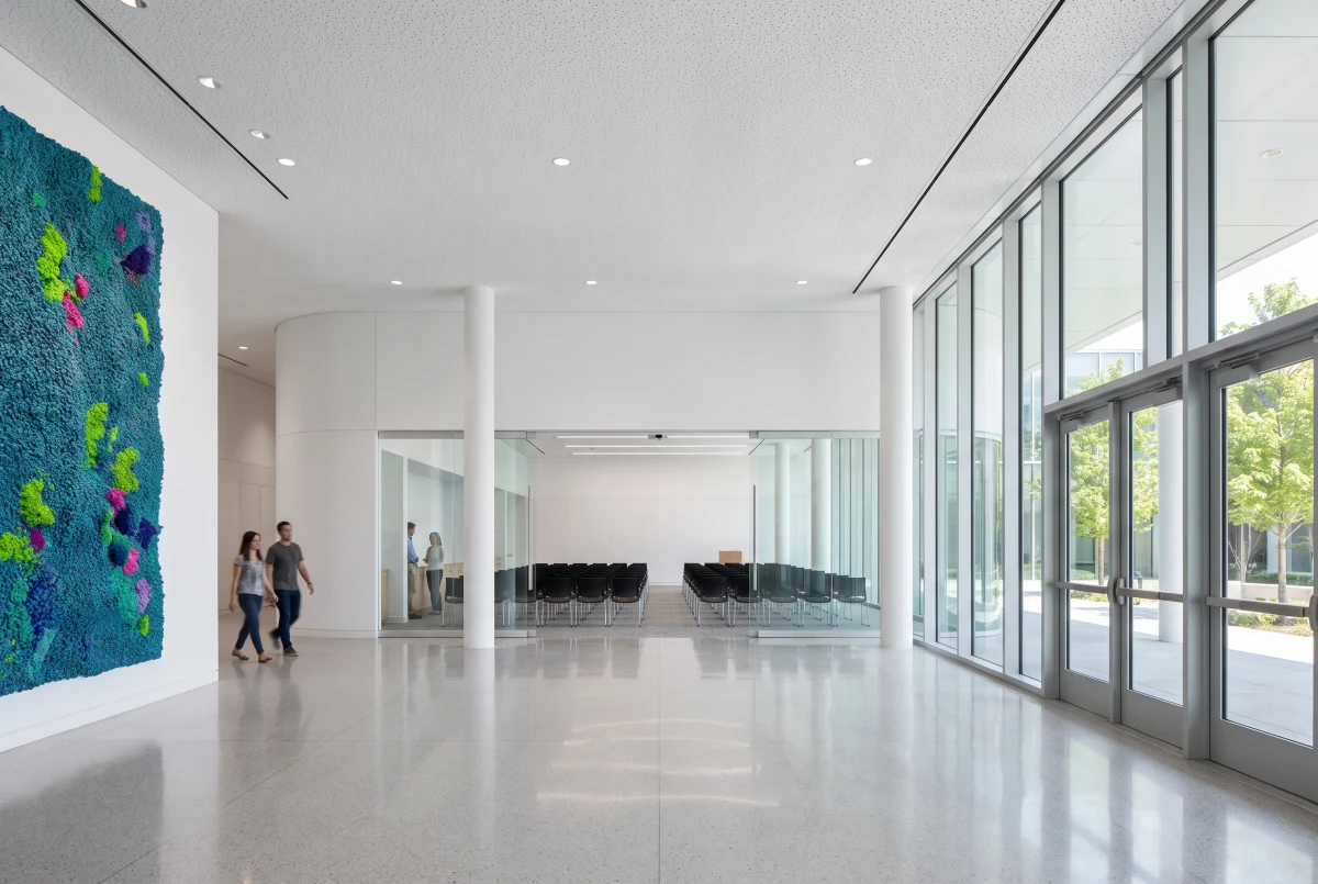 明亮生命科学中心公共大厅，公共空间 AI 设计参考