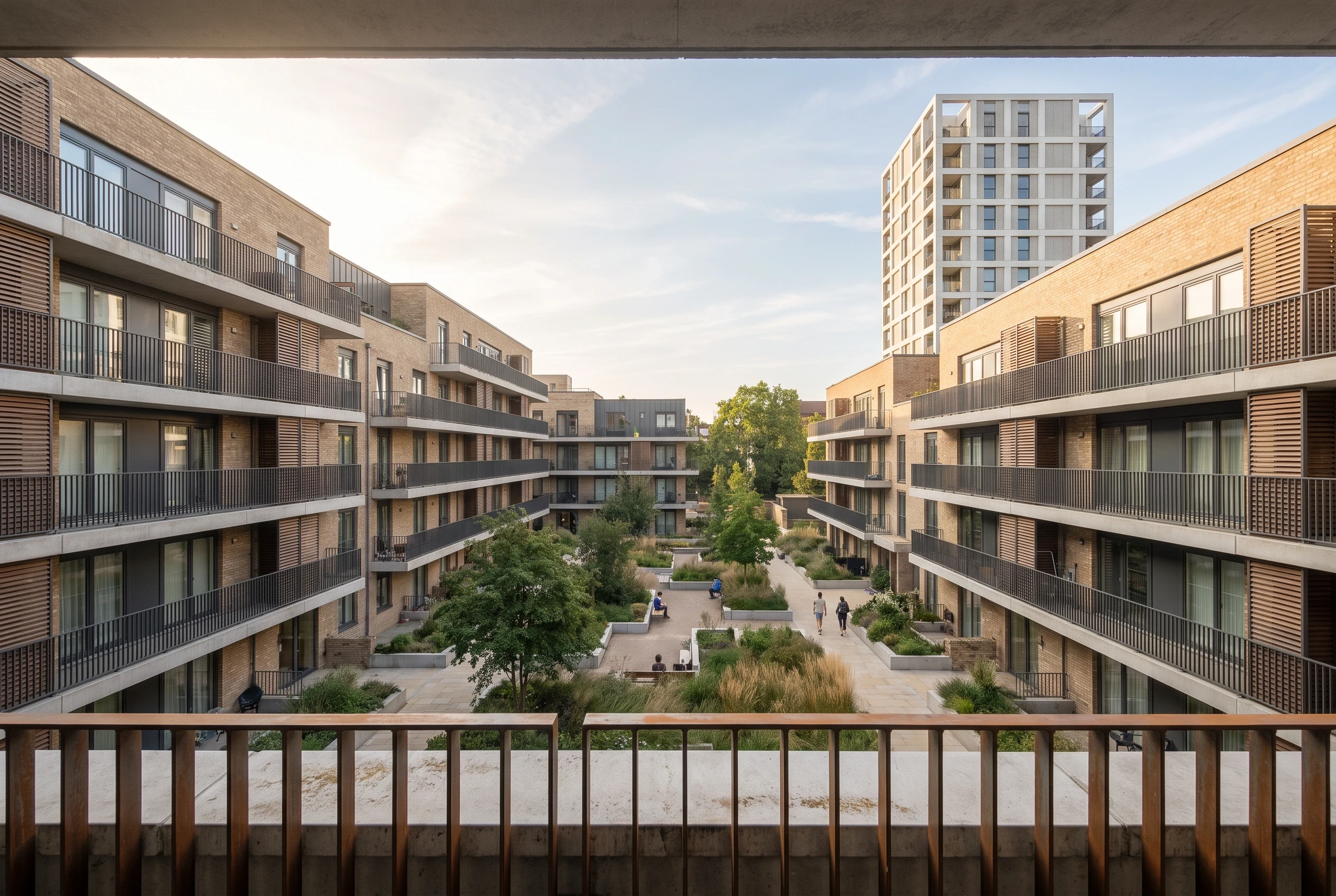 围合式庭院住宅群，住宅 AI 设计参考