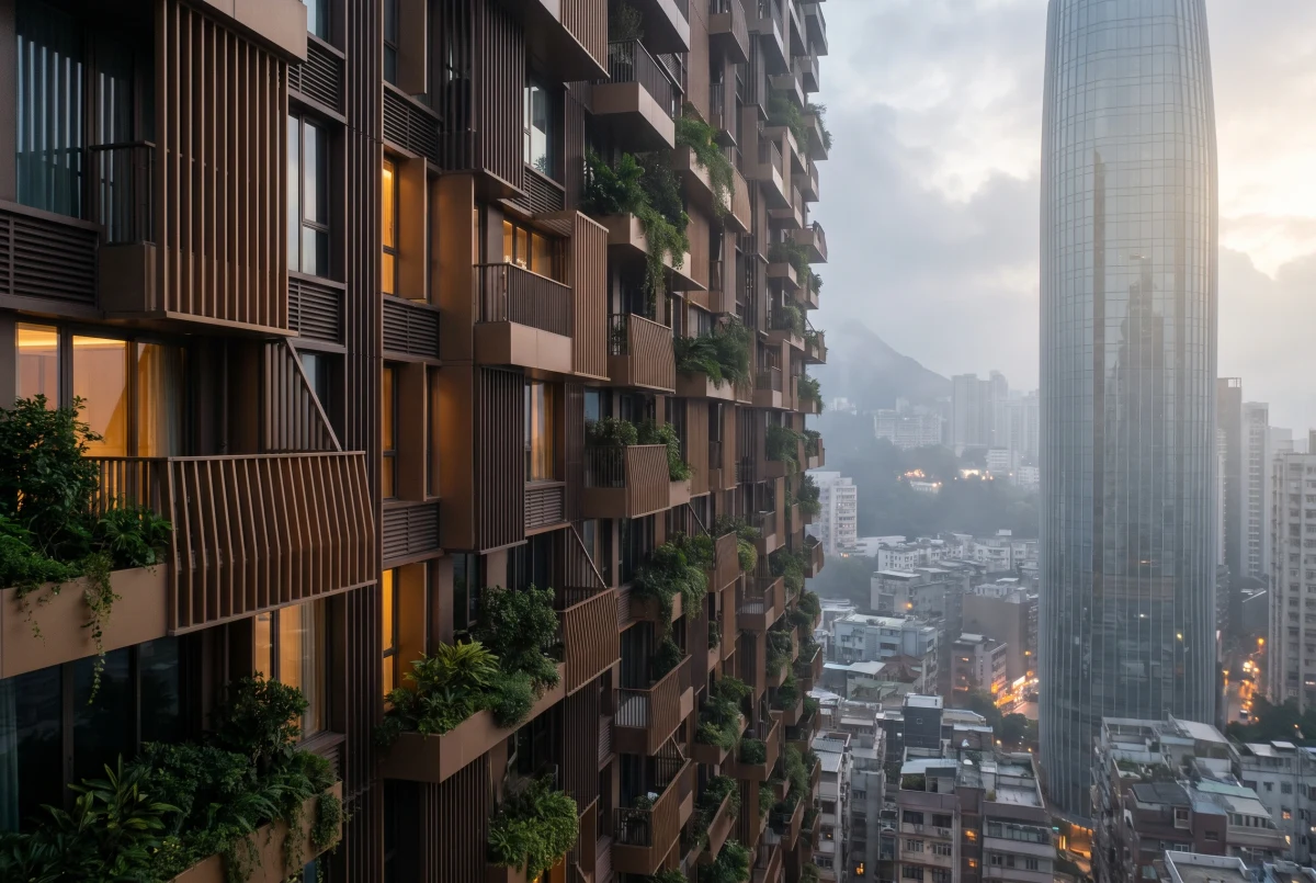 基多山城垂直绿化住宅塔楼，住宅 AI 设计参考