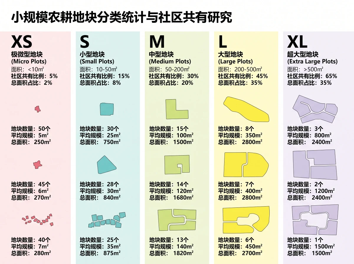小规模农耕地块尺度信息图，展板排版 AI 设计参考
